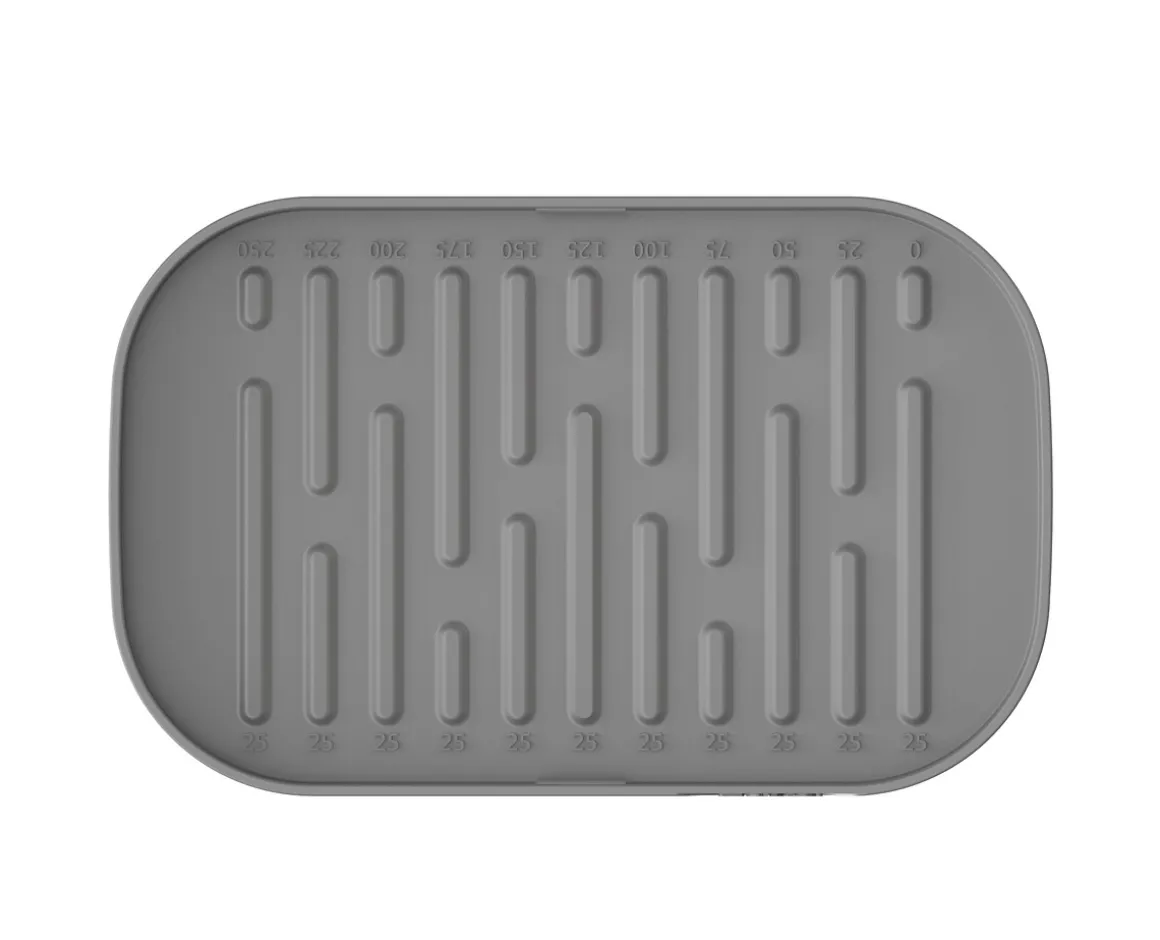 Mantequera De Plástico Gris C/Cuchillo