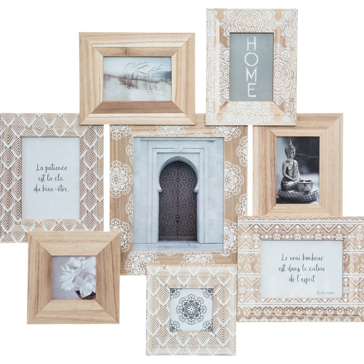 Marco De Fotos Múltiple 8 Fotos 77x72Cm