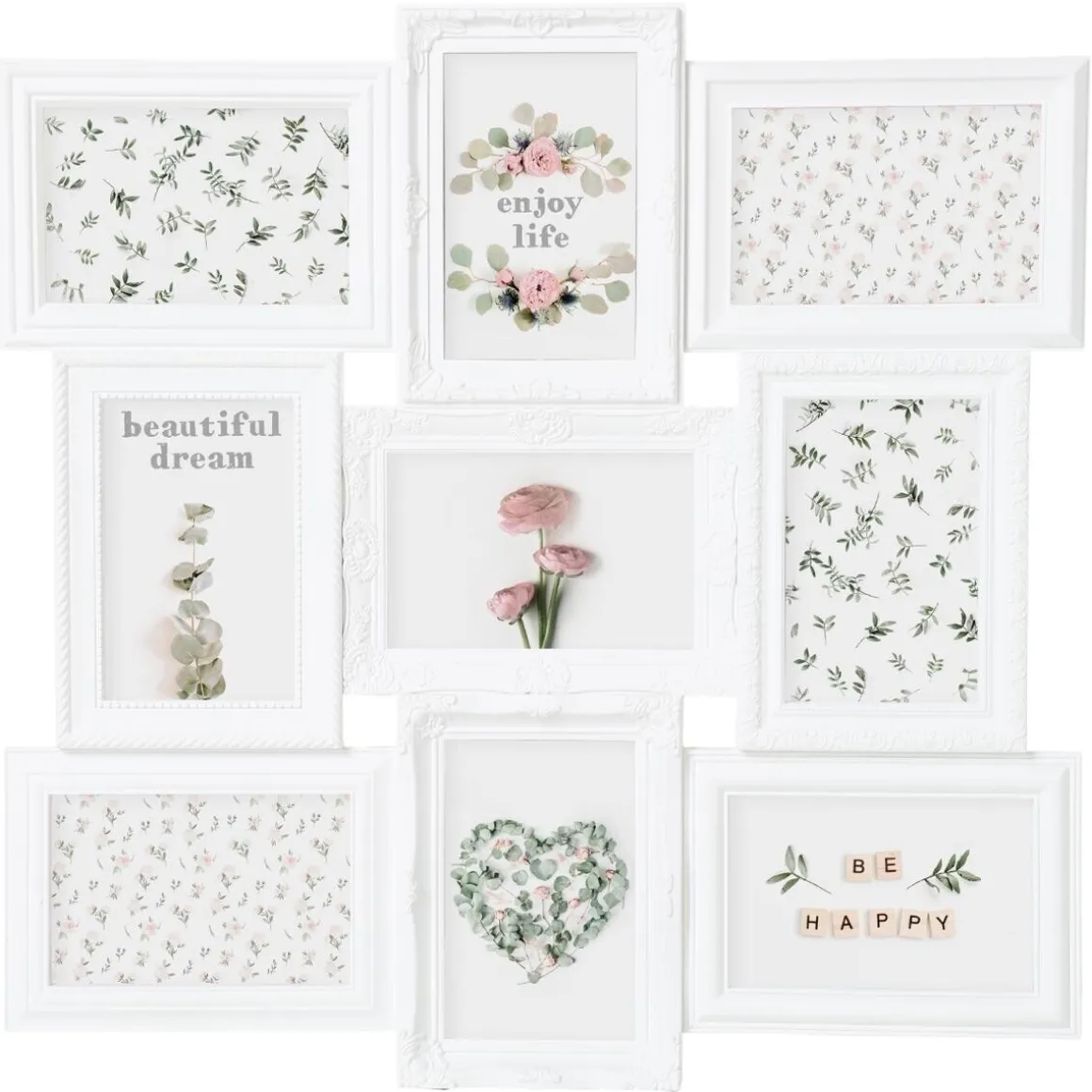 Marco De Fotos Múltiple 9 Fotos 50x50Cm