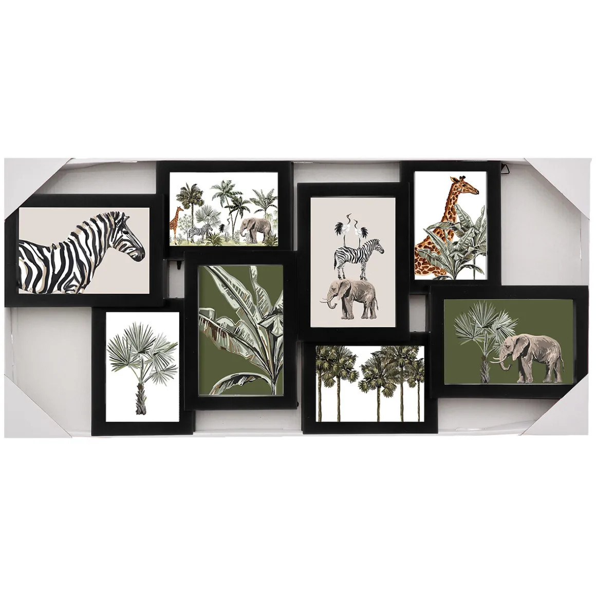 Marco De Fotos Múltiple 8 Fotos 65x32Cm