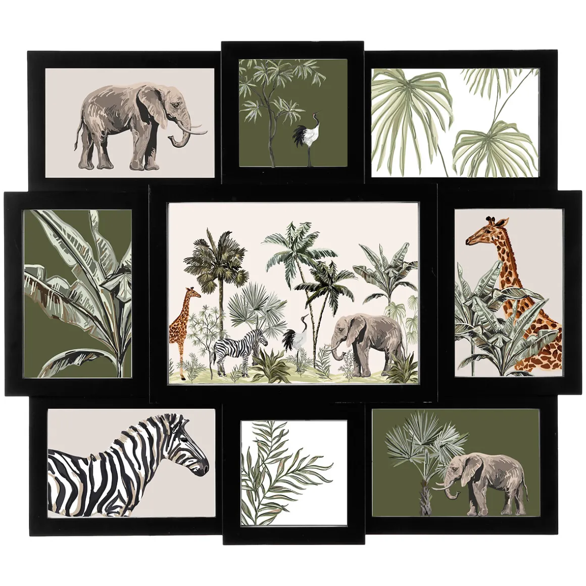 Marco De Fotos Múltiple 9 Fotos 43x49Cm