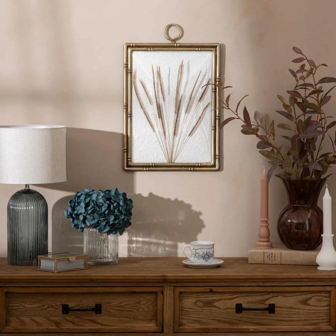 Marco Decorativo De Mdf Y Metal Jonas