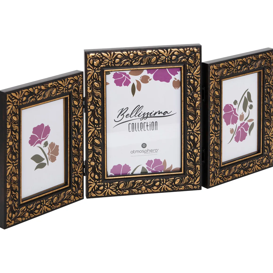 Marco fotos para 3 fotos BELISSIMA negro