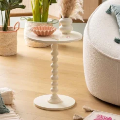 Mesa auxiliar ALIX blanca