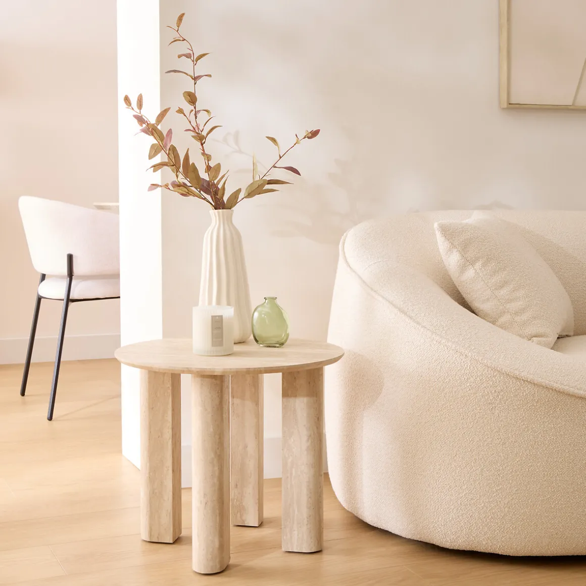 Mesa auxiliar ANAYA beige de mdf