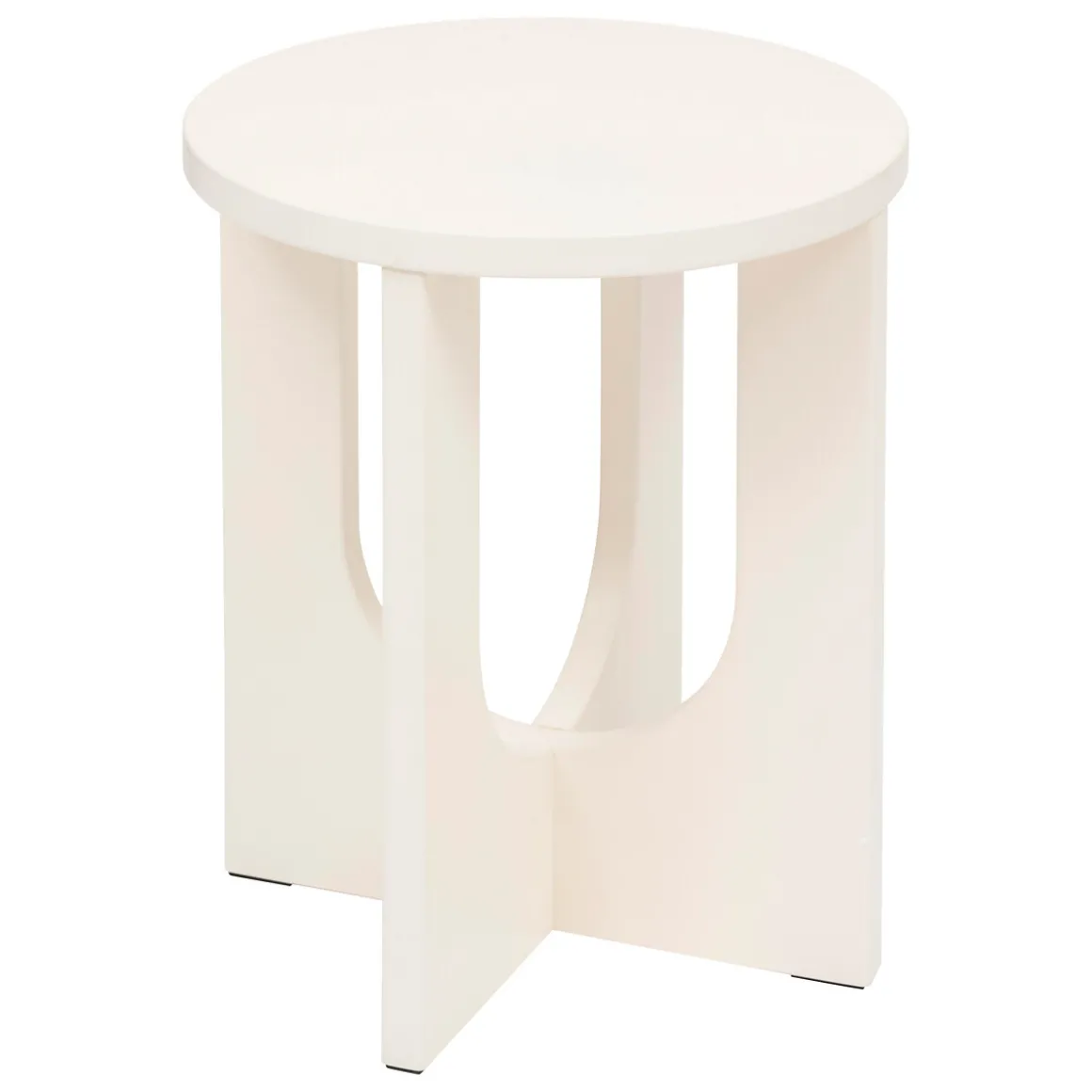 Mesa auxiliar BLOOM blanca de mdf 50.4x40x40cm