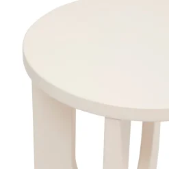 Mesa auxiliar BLOOM blanca de mdf 50.4x40x40cm