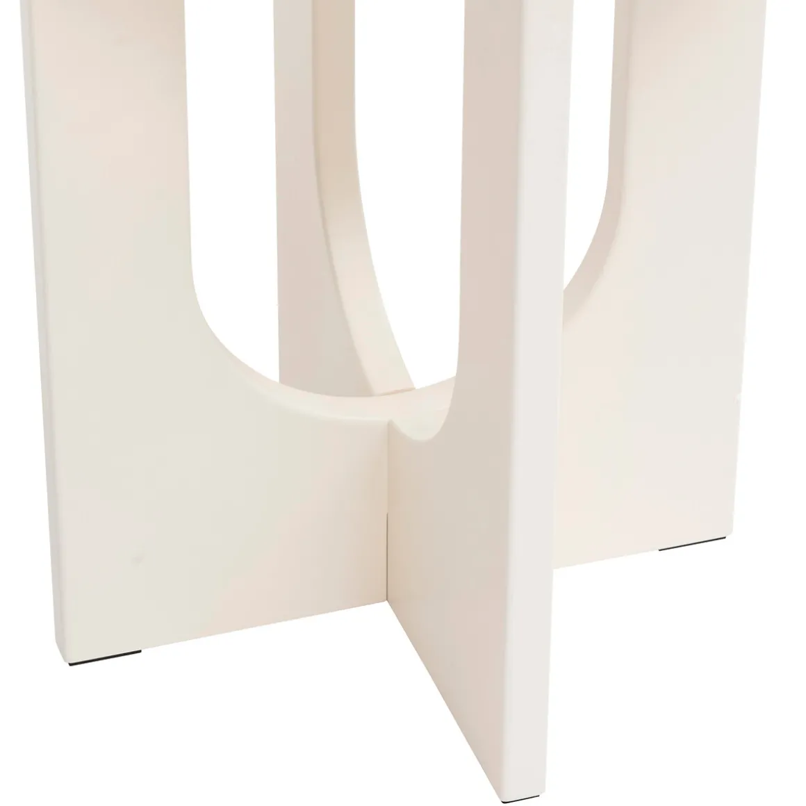 Mesa auxiliar BLOOM blanca de mdf 50.4x40x40cm