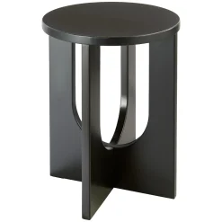Mesa auxiliar BLOOM negra de mdf