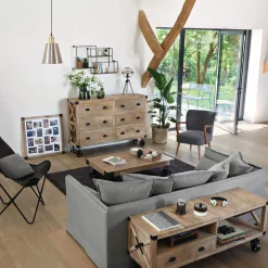 Mesa Auxiliar Factory 117x70x34Cm