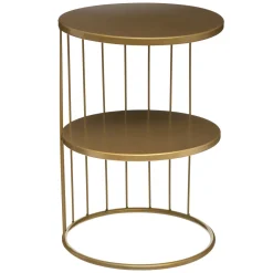 Mesa Auxiliar Kobu Dorada 36x52Cm