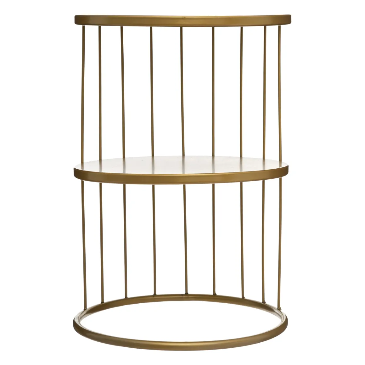 Mesa Auxiliar Kobu Dorada 36x52Cm