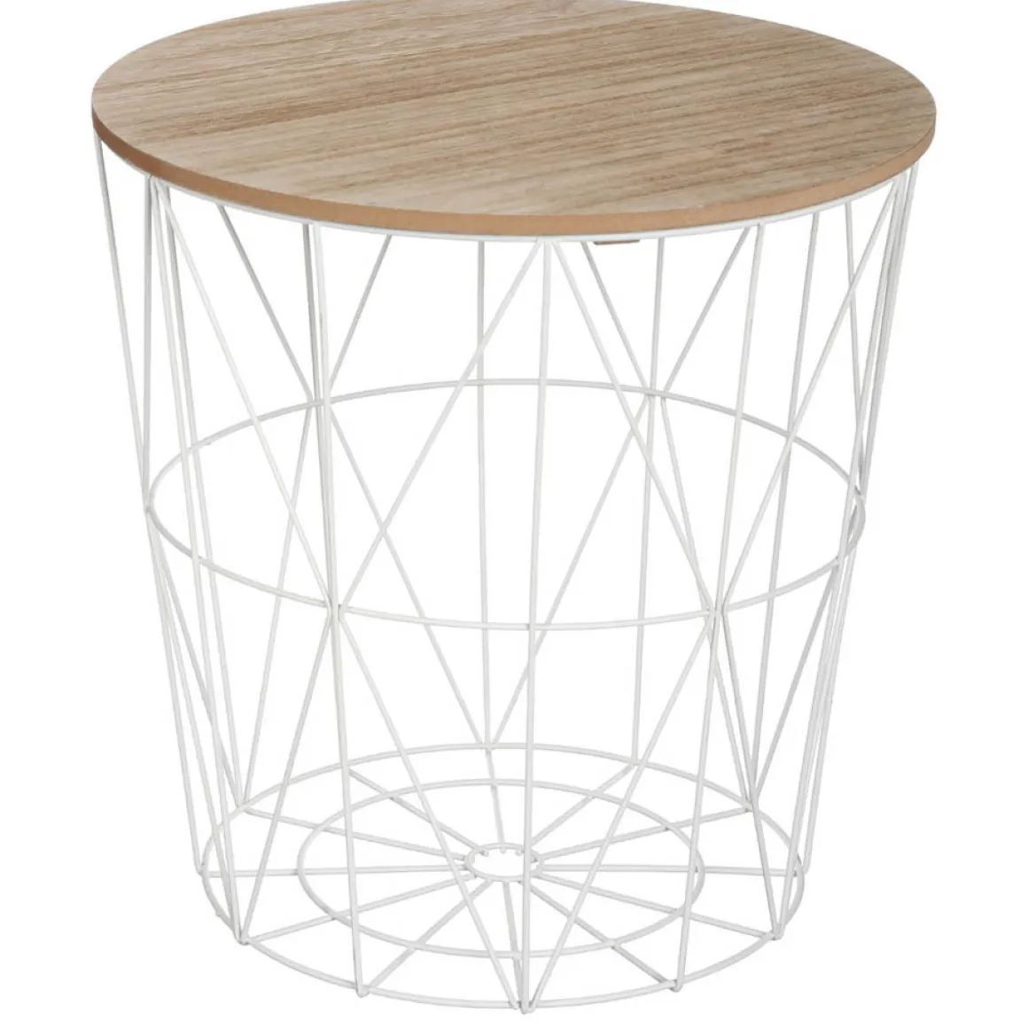 Mesa Auxiliar Kumi De Mdf Metal 40x41Cm