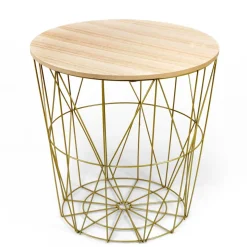 Mesa Auxiliar Kumi Mdf Metal 40x41Cm