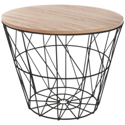 Mesa Auxiliar Kumi Mdf Metal 38x30.5Cm