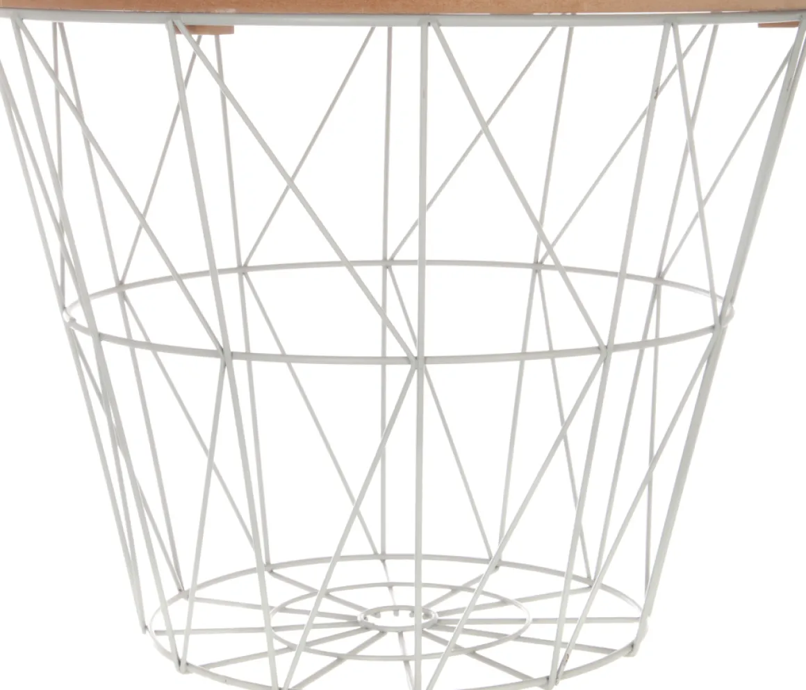 Mesa Auxiliar Kumi Mdf Metal 38x30.5Cm