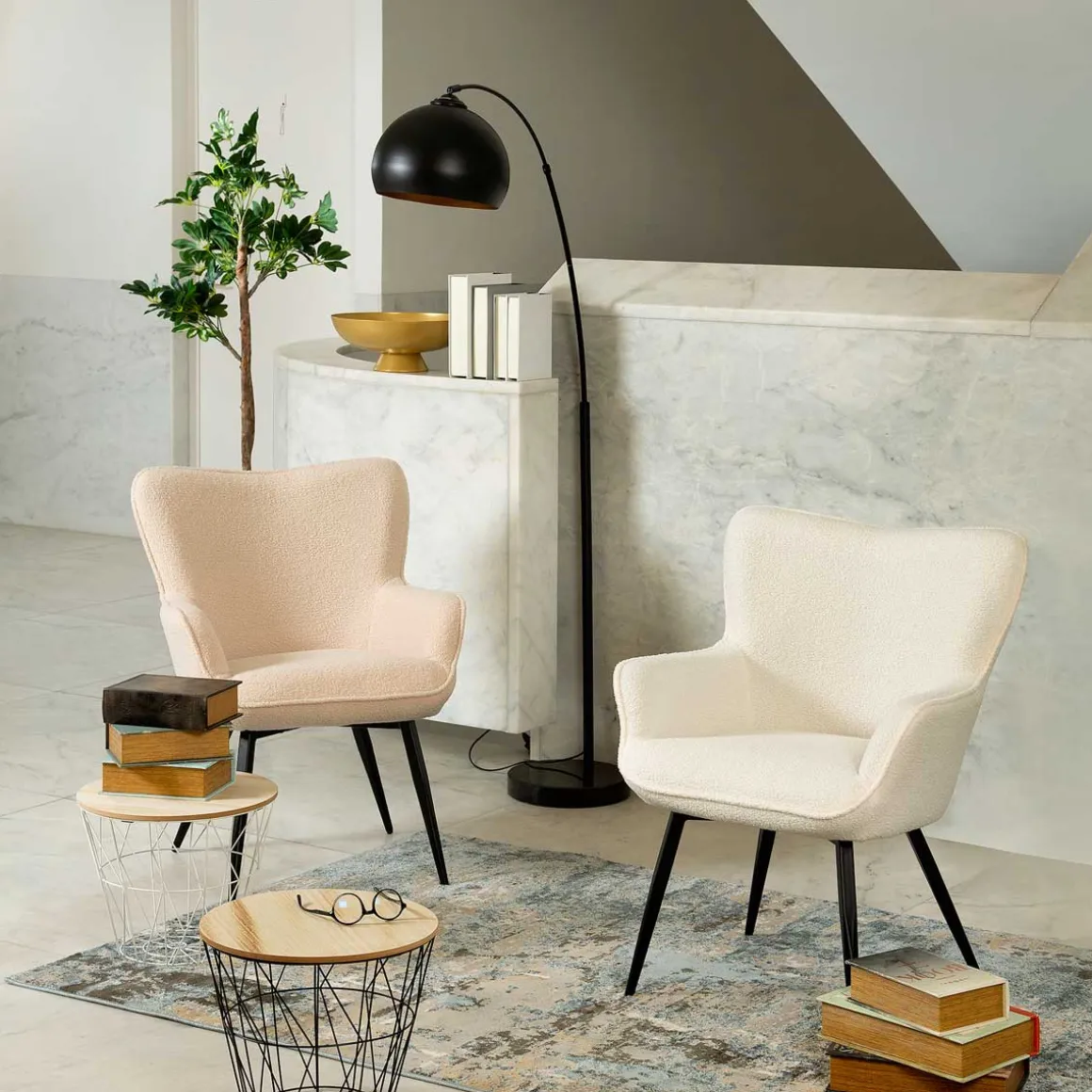 Mesa Auxiliar Kumi Mdf Metal 38x30.5Cm