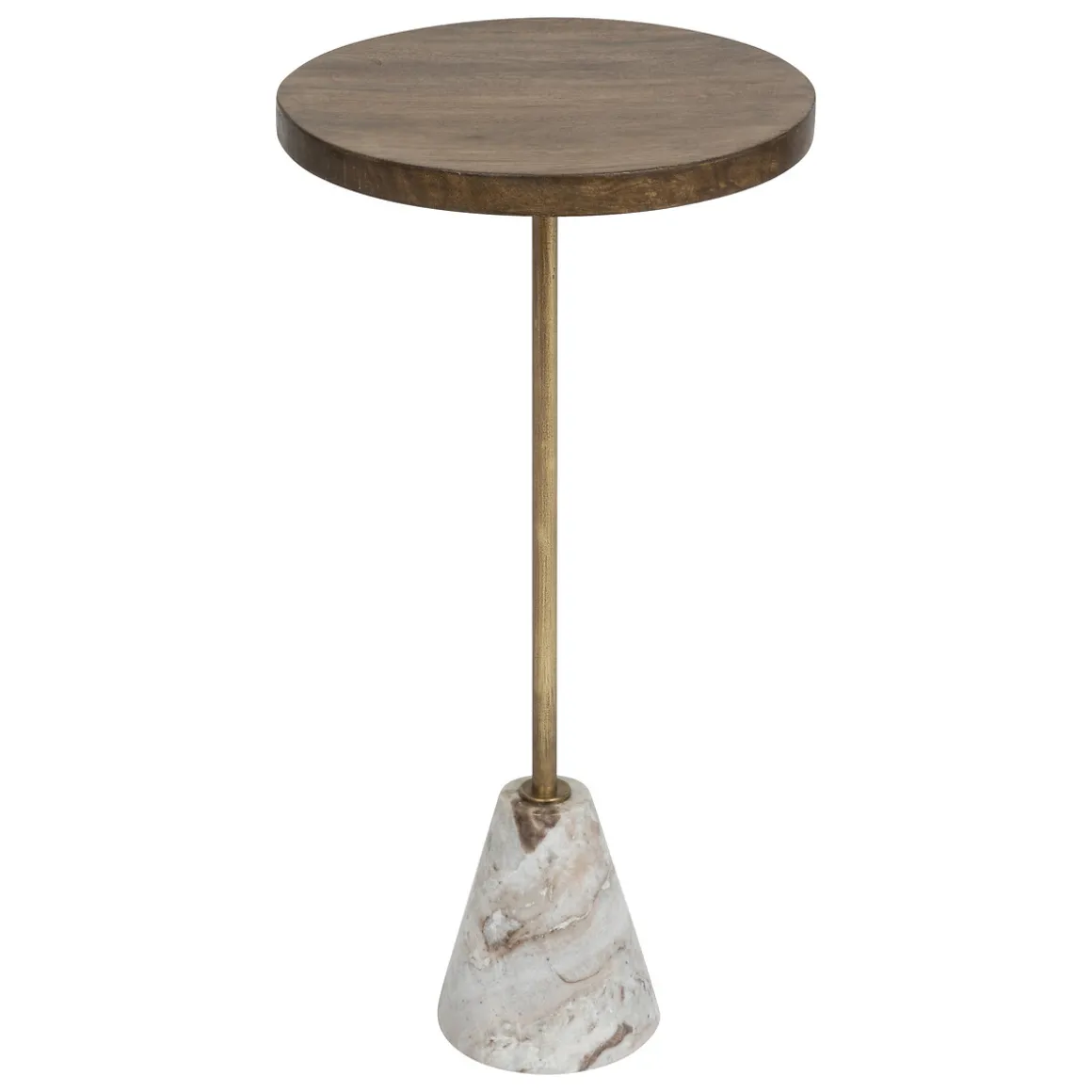 Mesa Auxiliar Madera/Mármol 35.5x35.5x70