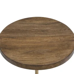 Mesa Auxiliar Madera/Mármol 35.5x35.5x70