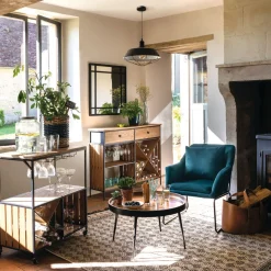 Mesa Auxiliar Siwan Marrón 70x36Cm