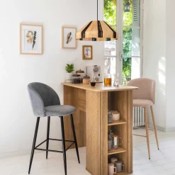 Mesa De Bar Colva Beige MDF