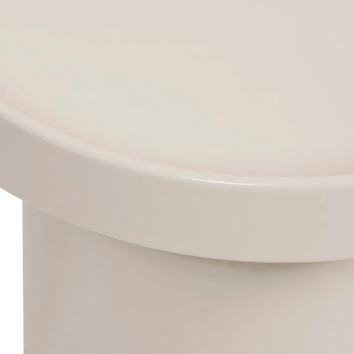 Mesa de centro ABADI crudo de metal 41x43cm