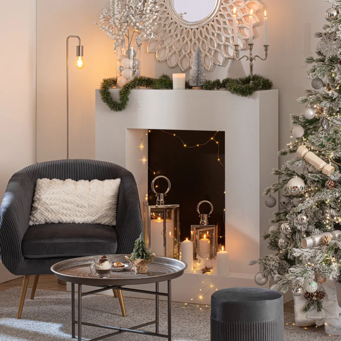 Mesa De Centro De Metal 65x65x39.5Cm