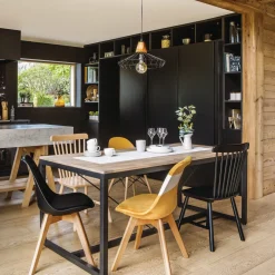 Mesa De Comedor Edena Metal 180x90x75Cm