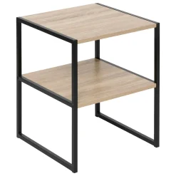 Mesa de noche de mdf y metal ALIAJ