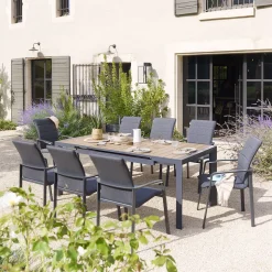 Mesa extensible automática ÉVASION honey y Graphit