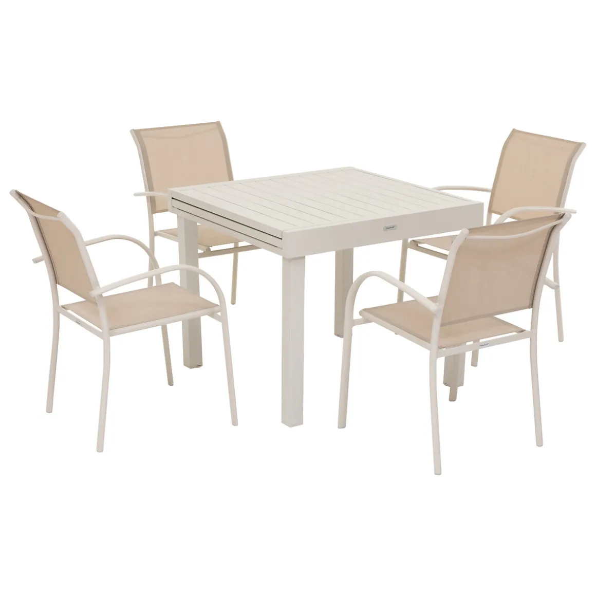 Mesa extensible PIAZZA argile 90-180cm