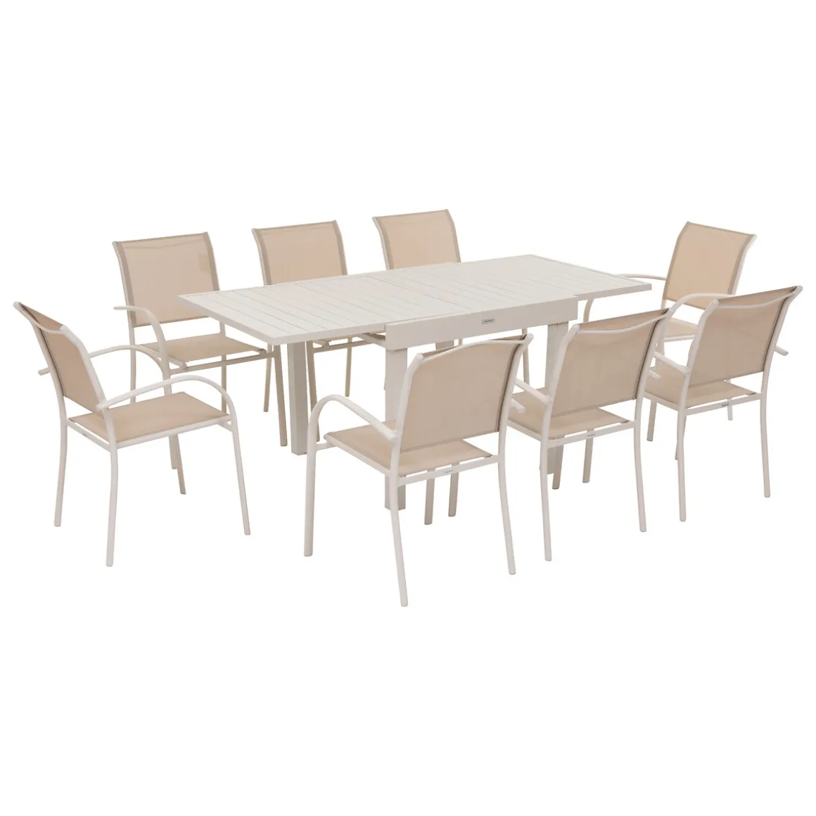 Mesa extensible PIAZZA argile 90-180cm