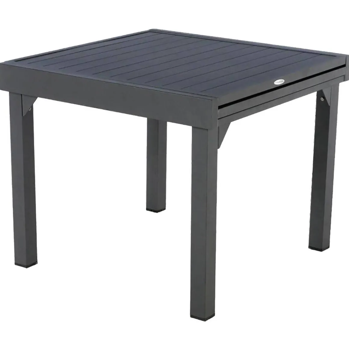 Mesa extensible PIAZZA gris graphite 90-180cm