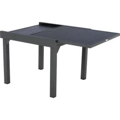 Mesa extensible PIAZZA gris graphite 90-180cm