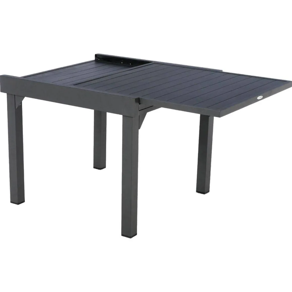 Mesa extensible PIAZZA gris graphite 90-180cm