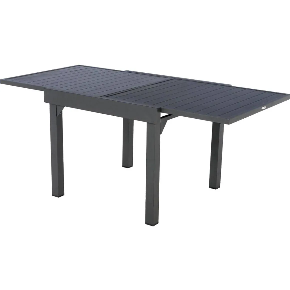 Mesa extensible PIAZZA gris graphite 90-180cm