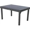 Mesa extensible PIAZZA gris graphite 135-270cm