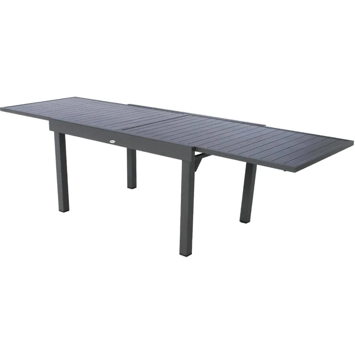 Mesa extensible PIAZZA gris graphite 135-270cm