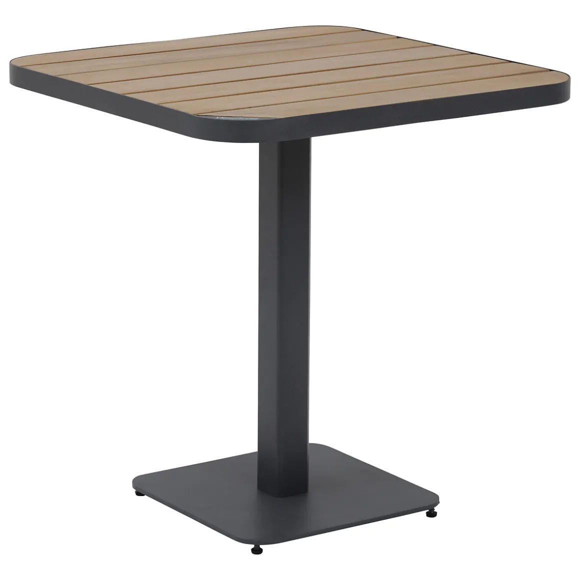 Mesa exterior bistro TYLA de madera y aluminio