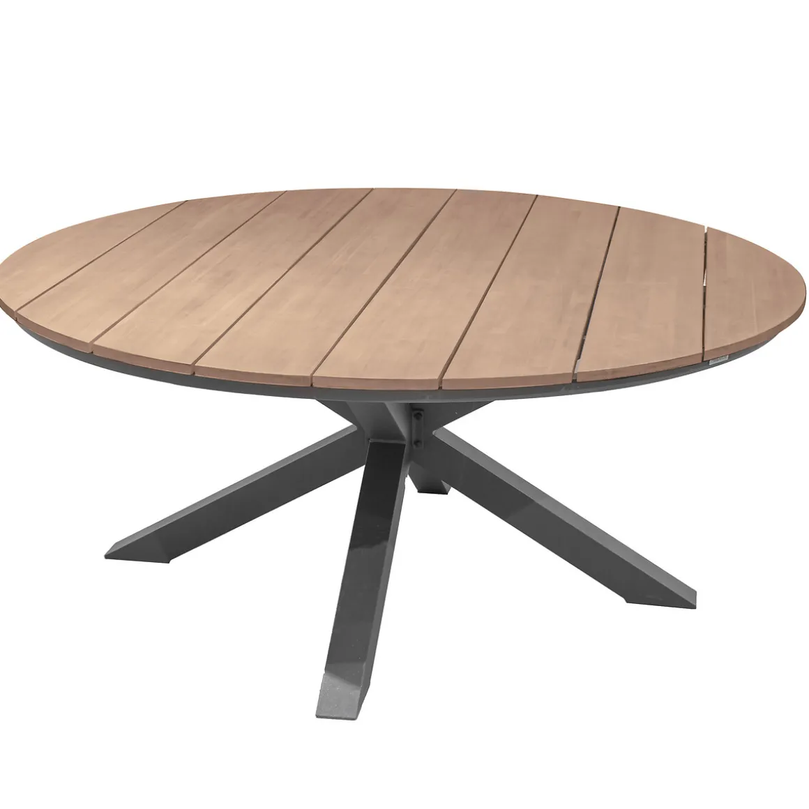 Mesa ORIENGO redonda graphite de madera acacia