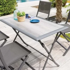 Mesa plegable AZUA de aluminio