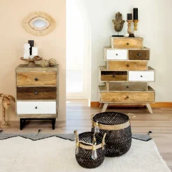 Mesita De Noche 3 Cajones Koval 49x33x73