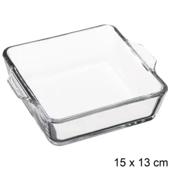 Mini Fuente De Vidrio Cuad. 15Cm