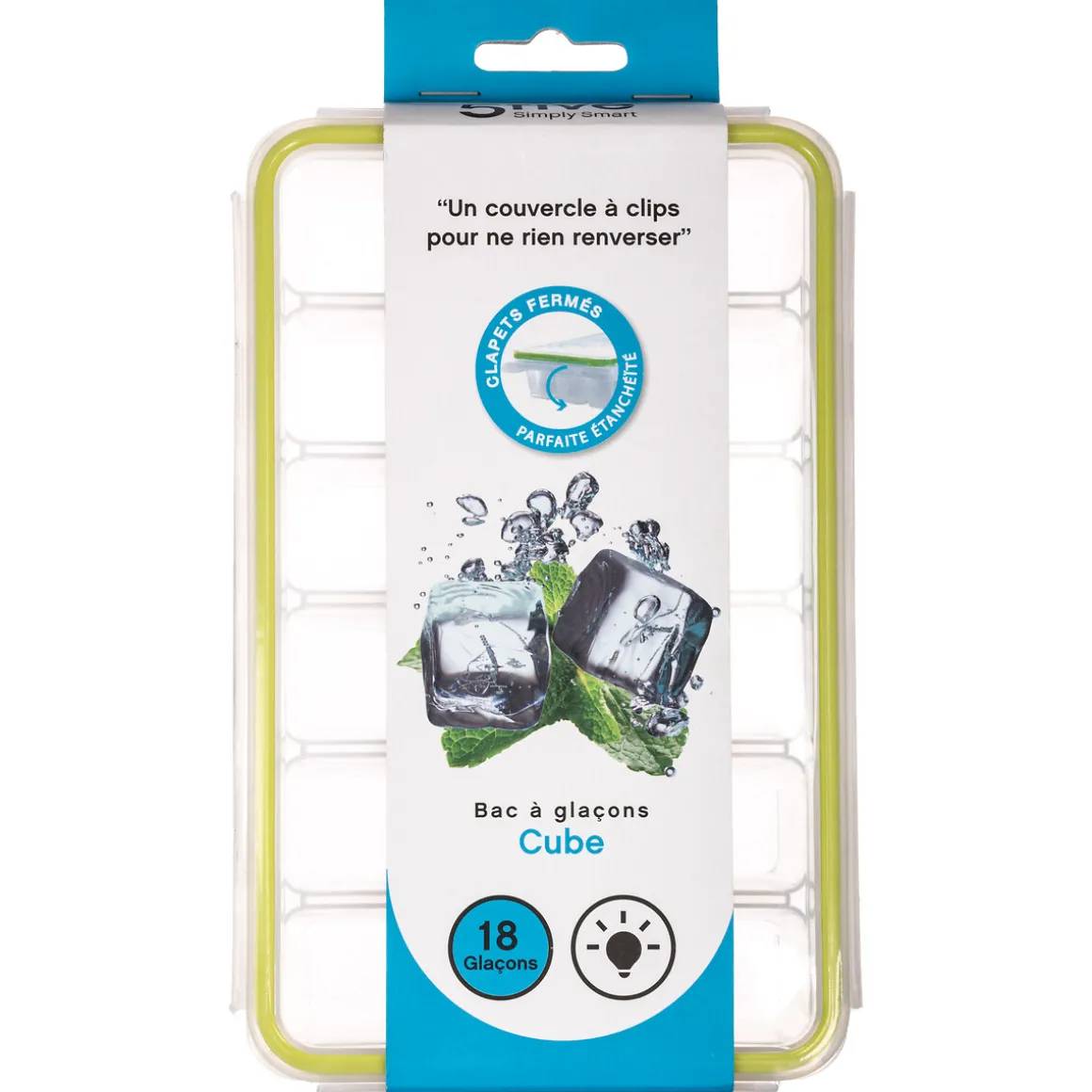 Molde De Cubitos De Hielo Con Tapa