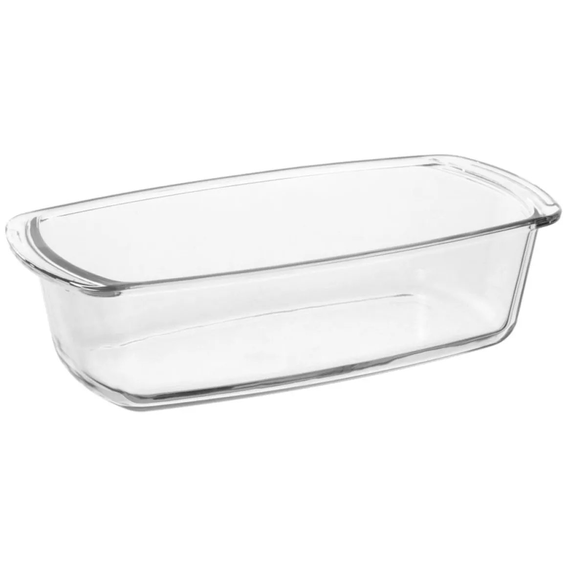 Molde para tartas rectangular de vidrio con tapa