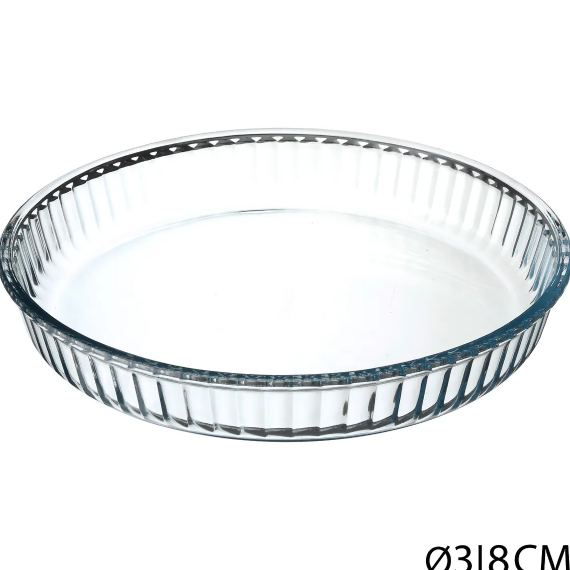 Molde P/Tartas Borcam De Vidrio 32Cm