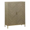 Mueble auxiliar alto CHEVRON beige mdf c/2 puertas