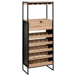 Mueble bar ALIAJ de mdf con botellero