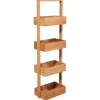Mueble De Bambú 4 Estantes 28x15x88Cm