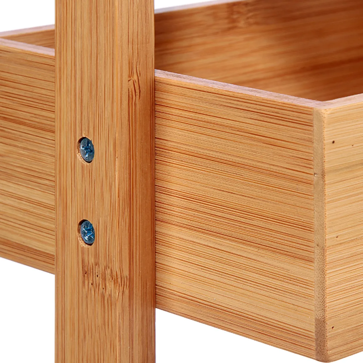 Mueble De Bambú 4 Estantes 28x15x88Cm